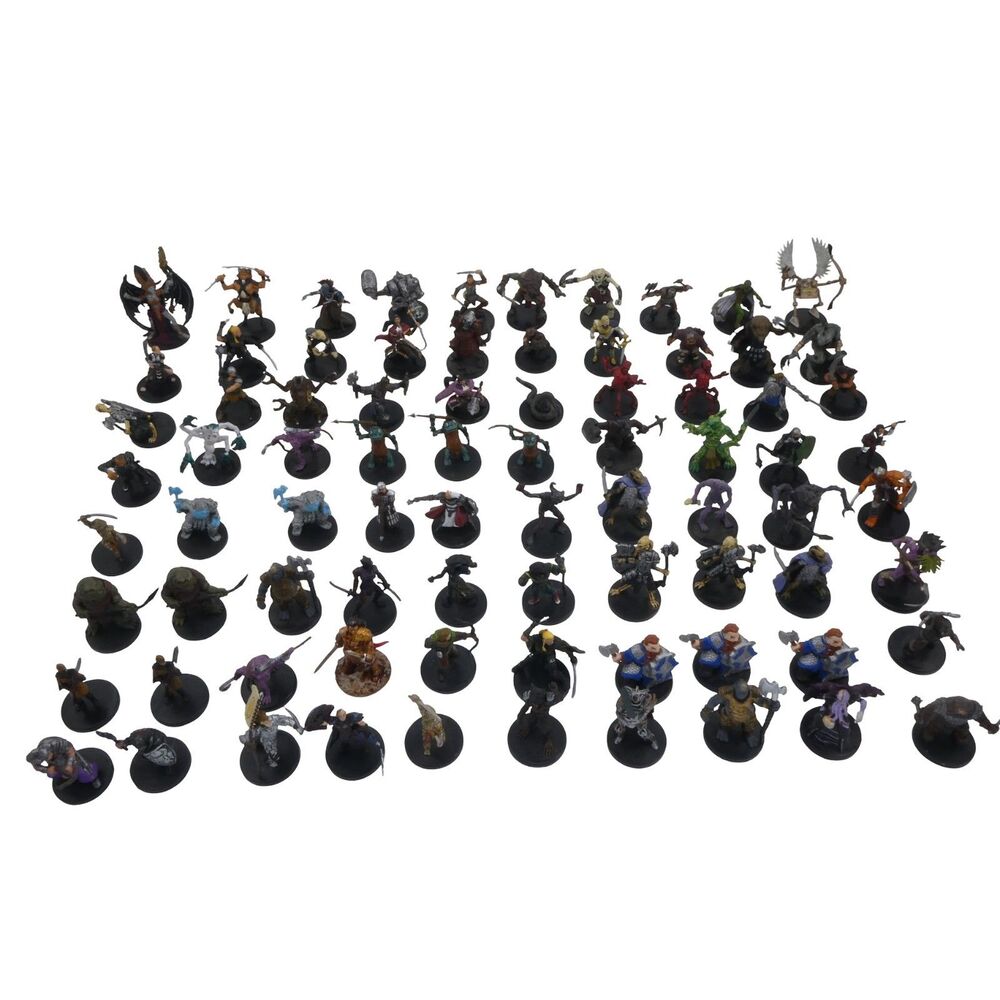 80 Wizards D&D Miniatures Lot Dungeons & Dragons Miniatures